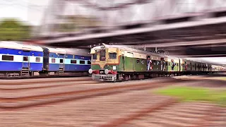 High Speedy Parallel Race between Local & Express Train || Barddhaman Howrah Local vs Express Train