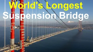 World's Longest Suspension Bridge Inaugurated In Turkey ||The 1915 Canakkale Bridge|| Turkey