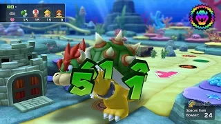 Mario Party 10 Bowser Party #296 Yoshi, Toad, Peach, Daisy Whimsical Waters Master Difficulty