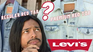 Premium Levis Trucker Jacket vs Regular Red Tab Trucker Jacket(comparison)