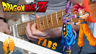 【TABS】 FLOW - HERO - Kibou no uta Dragon Ball Z Battle of Gods OST Guitar Lesson with Tabs