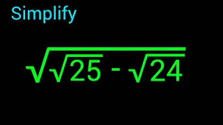 A Nice Square Root Math Simplification | Math Olympiad | You should know this trick!