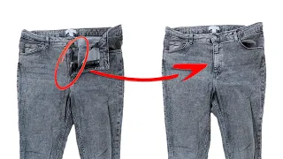 A new sewing trick to fix the zipper on a Jeans easily!