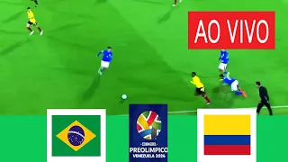 BRASIL X COLOMBIA AO VIVO COM IMAGENS I TORNEIO PRE OLIMPICO SUL AMERICANO SUB 20 2024 ASSISTA HOJE