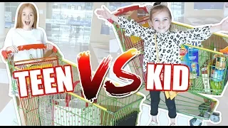 Kids GROCERY SHOPPING Challenge: PREGNANCY CRAVINGS!!! | Family Fizz