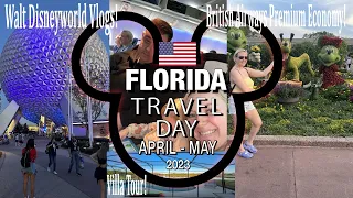 TRAVEL DAY TO ORLANDO, FLORIDA APRIL 2023 | DISNEY WORLD | PREMIUM ECONOMY |  LUCYSLOOP | Vlog #1