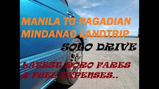 MANILA TO MINDANAO PAGADIAN RORO TRIP BY CAR | DETAILED FEES AND GAS EXPENSES | SOLO DRIVE