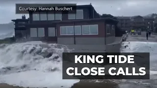 Viewer video of close calls with King Tides on Oregon Coast