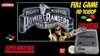 Mighty Morphin Power Rangers: The Movie [SNES] Longplay Walkthrough Playthrough Full (HD, 60FPS)