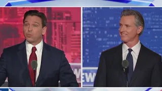 Gavin Newsom, Ron DeSantis exchange insults in FOX News debate with Hannity