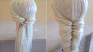 Hair elastic bands. Fast, easy, beautiful