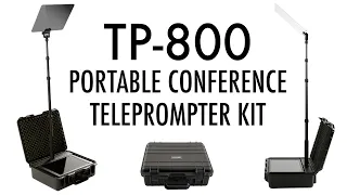 TP-800 Portable Conference Teleprompter Kit with the new dvPrompter Plus App