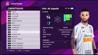 PES 2020 - TODAS as FACES e ELENCOS BRASILEIRÃO SÉRIE A e B