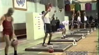 Championship of Russia 2002 70kg Snatch Grishuk-Kobzev-Merkulin