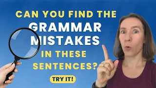 Can you find the English grammar mistakes?