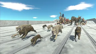 Race to eat Wolf Pack - Animal Revolt Battle Simulator