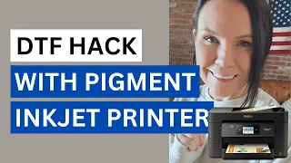 🤯 DTF Hack With Inkjet Printer Pigment ink | CrystalAnn