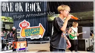 ONE OK ROCK live at Warped Tour 2019 | ✈ Flight Attendant Vlog ✈