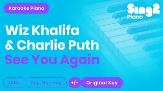 See You Again Karaoke | Wiz Khalifa, Charlie Puth (Karaoke Piano)