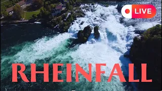 Rheinfall von oben Switzerland 4K