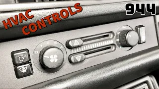 Porsche 944 – HVAC Climate Controls Explained