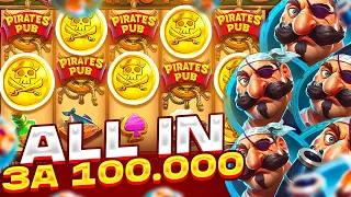 ALL IN ЗА 100.000Р В PIRATES PUB! ПОЙМАЛ ЗАНОС? ДЕП 200К ПИРАТЕС ПАБ