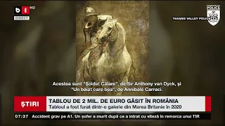 TABLOU DE 2 MIL  DE EURO GĂSIT ÎN ROMÂNIA_Știri B1TV_20 apr. 2024