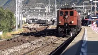 CFF Historic Ae 4/7 + Be 4/6 + Ae 3/6 III - Lötschberg-Valais - 18.10.14