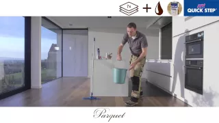 How to clean a wood floor - Quick-Step Parquet hardwood (daily cleaning)