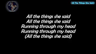 All The Things She Said - t.A.T.u. | Instrumental + Letra | HD