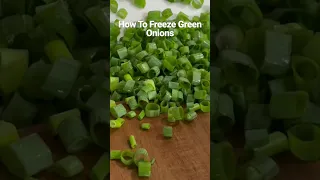 How To Freeze Green Onions-No Sticking Together!!! #shorts #cookingtips #cookingisfun