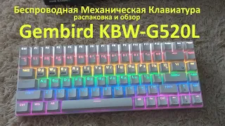 Обзор Gembird KBW-G520L распаковка клавиатура механическая