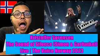 Kristoffer Sørensen | The Sound of Silence |The Voice Norway 2023|  | 🇳🇴 NORWAY REACTION