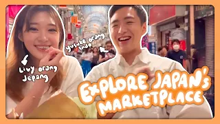 Exploring Japan’s marketplace w/ Yusuke! 🎏🍱!! Summer in Japan 🔥🥵