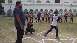Softball basic skills on Hitting and Pitching in Punjabi language
