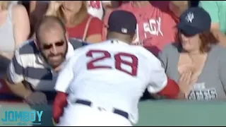 J .D.  Martinez touches a fans boobs, a breakdown