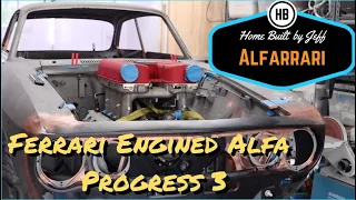 Ferrari engined Alfa 105, The Alfarrari build progress 3