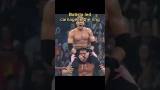 Batista led carnage in the ring | Batista power | Batista vs Christian RAW 2005 | Batista destroys