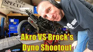 2017 GSXR 1000 Exhaust Dyno Comparison Brock's Performance  Alien Head vs Akropovic Evolution