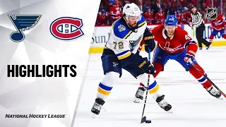 NHL Highlights | Blues @ Canadiens 10/12/19