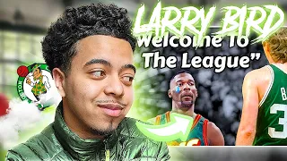 FIRST TIME WATCHING The Best Larry Bird "WELCOME TO THE LEAGUE" Story Ever Told!!!