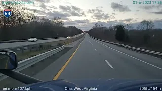 BigRigTravels LIVE | Hurricane, WV to Grayson, KY (1/6/23 5:10 PM)