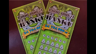 Zdrapki lotto 337# Wtorkowa draping, premiera 1 000 000 zł w banku 😊🤑🤑😊