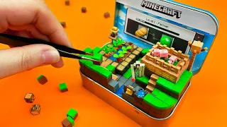 Making Tiny Minecraft Village Box - Part 2 | Polymer Clay