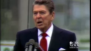 "Mr. Gorbachev - tear down this wall."  - Ronald Reagan, Berlin, 1987