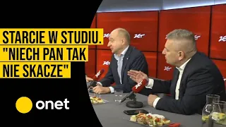 Starcie w studiu. "Niech pan tak nie skacze"