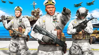 FRANKLIN, MICHAEL E TREVOR entram PRA MARINHA no GTA 5!