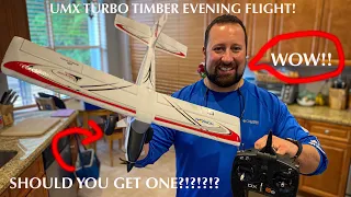 An evening Flight with the UMX TURBO TIMBER...Should you get one?!?!?