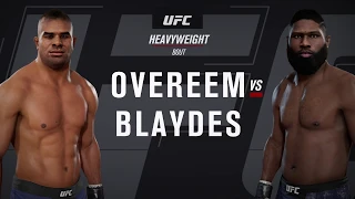 Alistair Overeem vs. Curtis Blaydes (EA sports UFC 3) - CPU vs. CPU - Crazy UFC 👊🤪