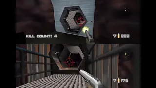 GoldenEye 007 Multiplayer - LTK Cup 4 practice - Axdoomer vs David Skedar Warrior in Caverns